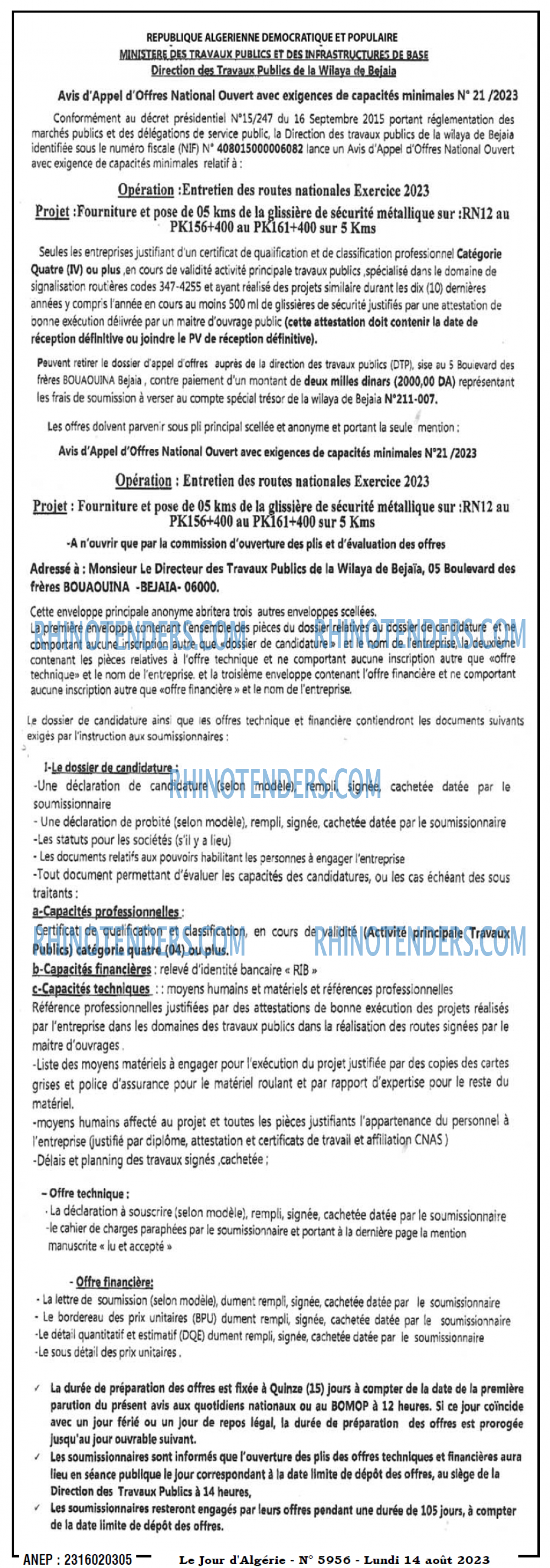 Le Jour d'Algérie