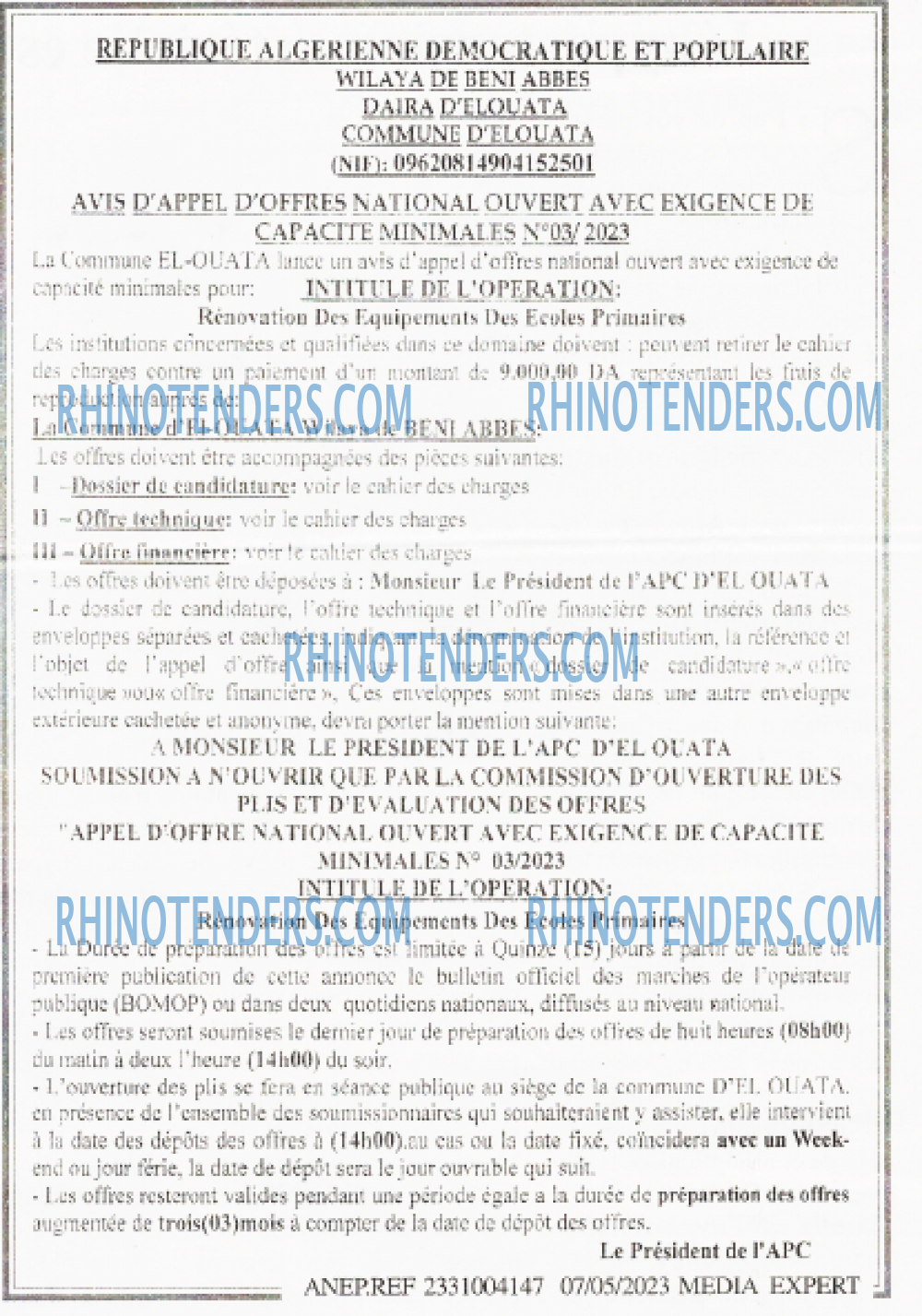 Rhinotenders
