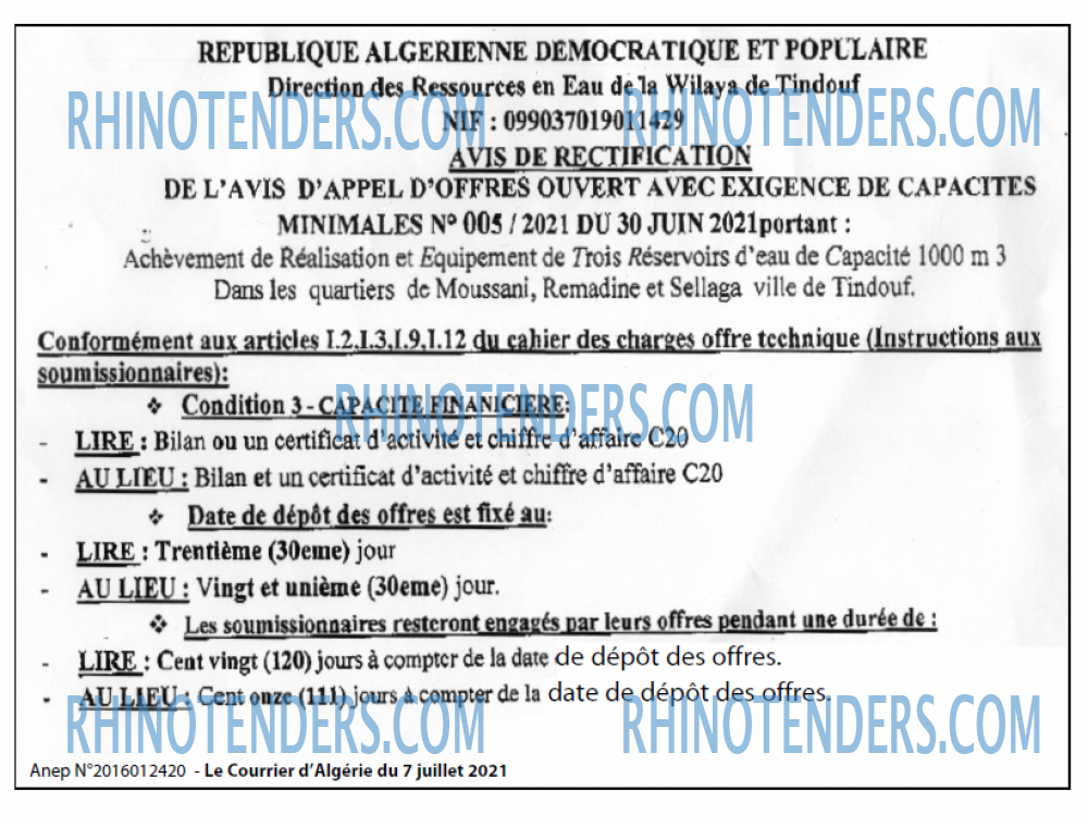 Le Courrier d'Algerie
