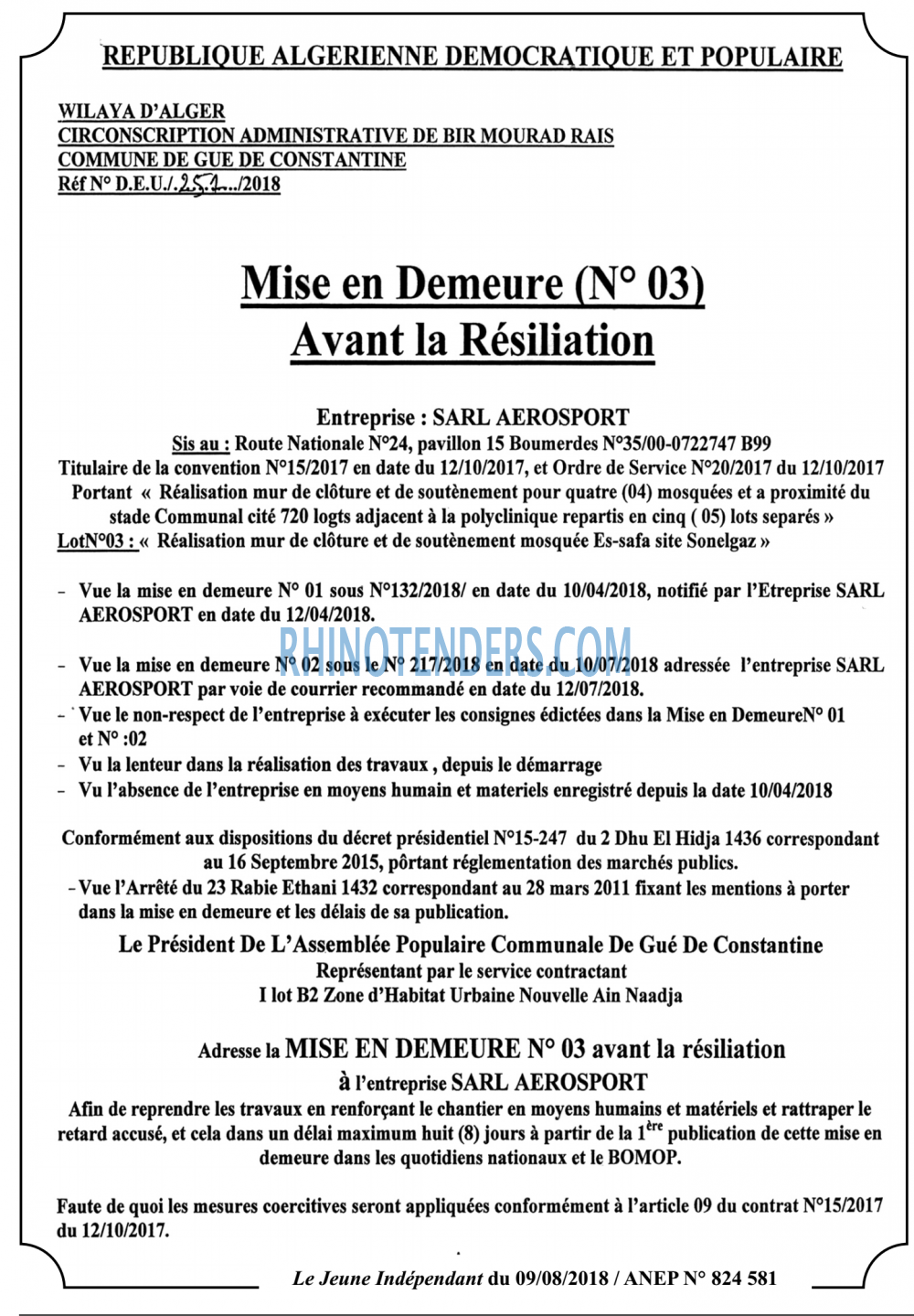 Le jeune indépendant