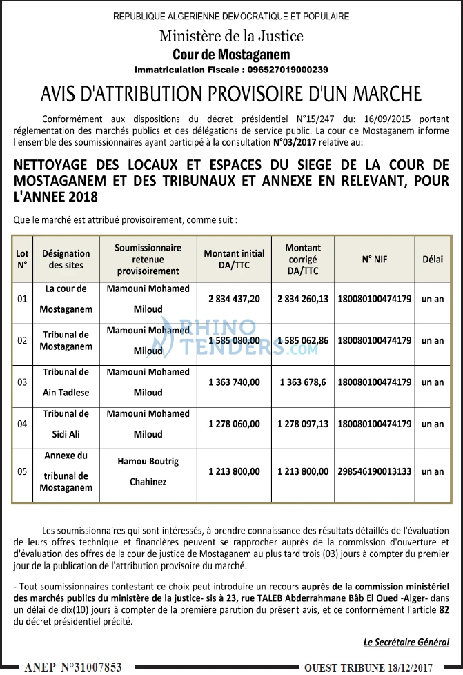 ouest TRIBUNE