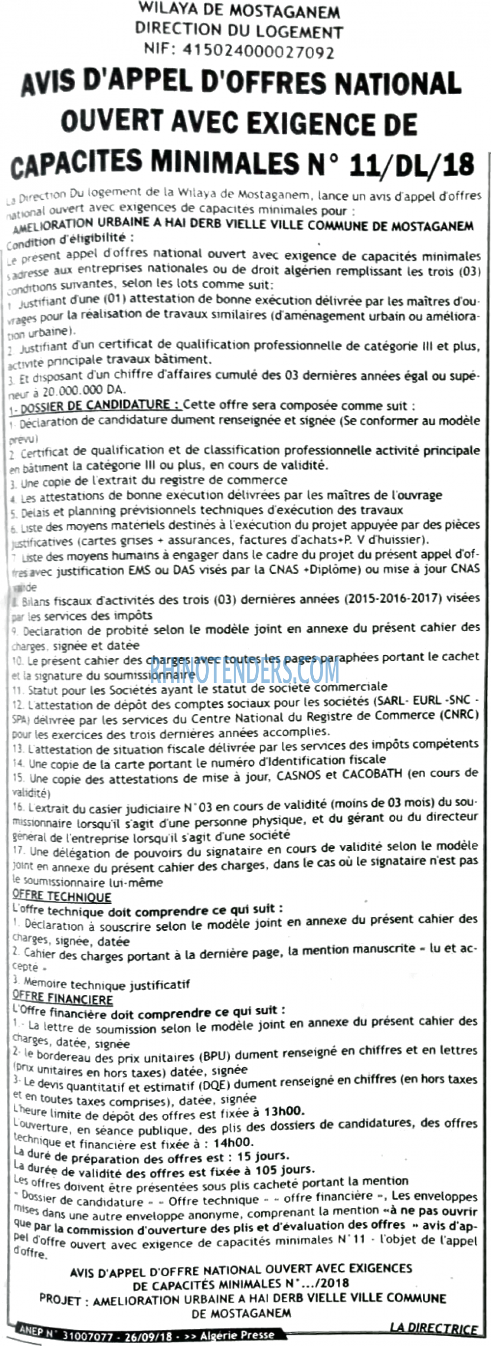 ALGERIE PRESSE