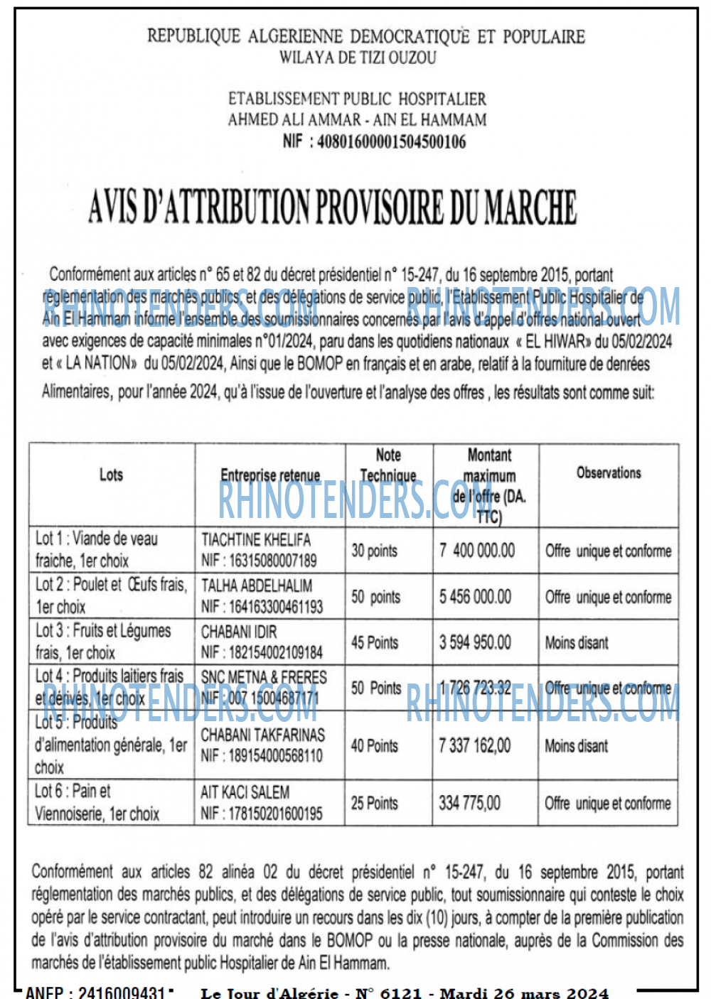 Le Jour d'Algérie