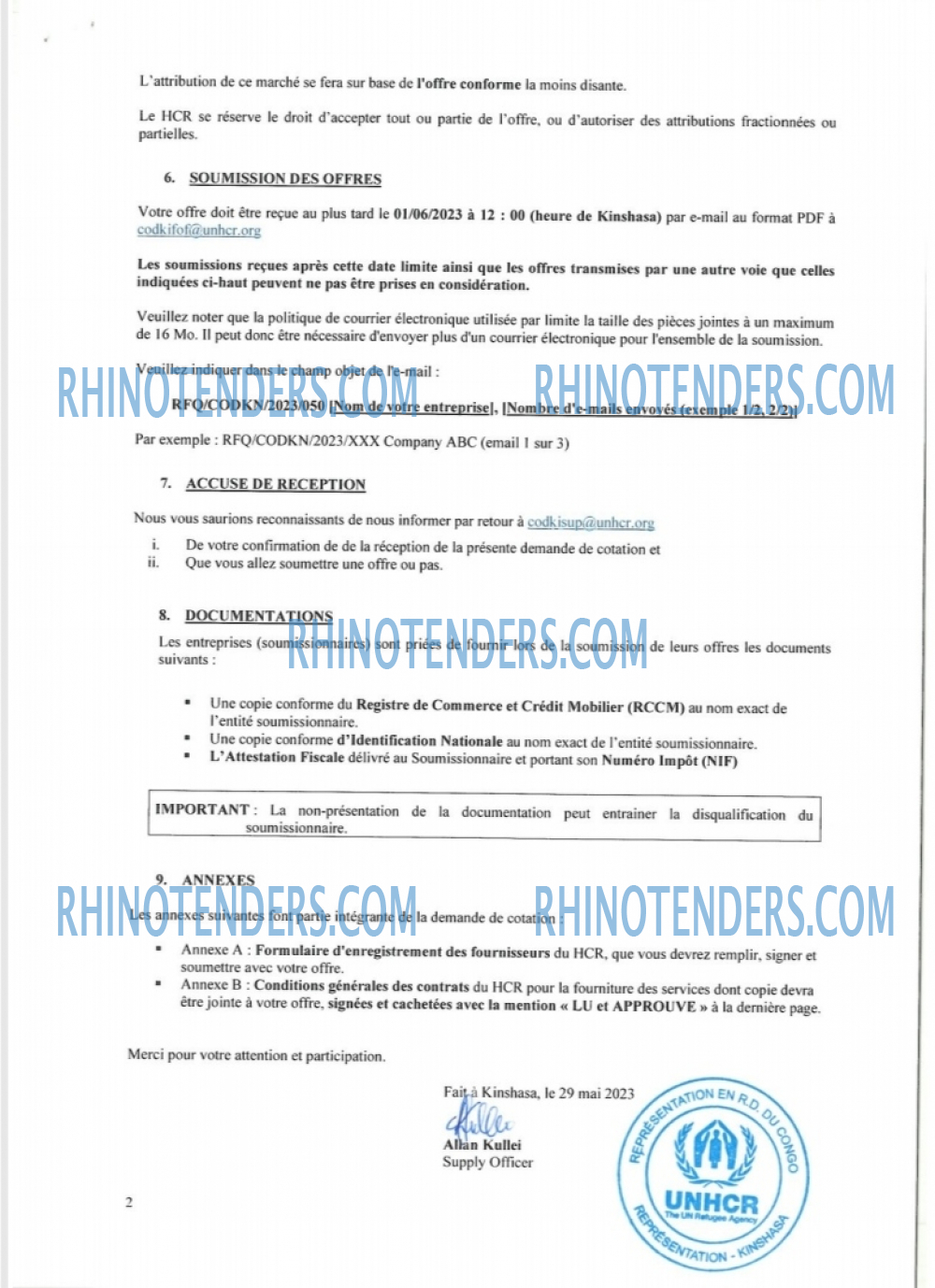 Rhinotenders