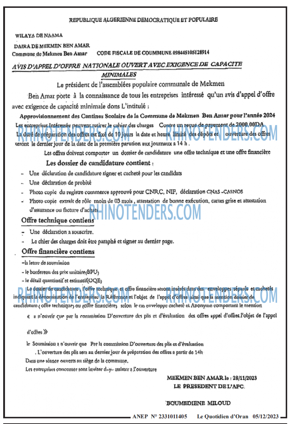 Le Quotidien d'Oran