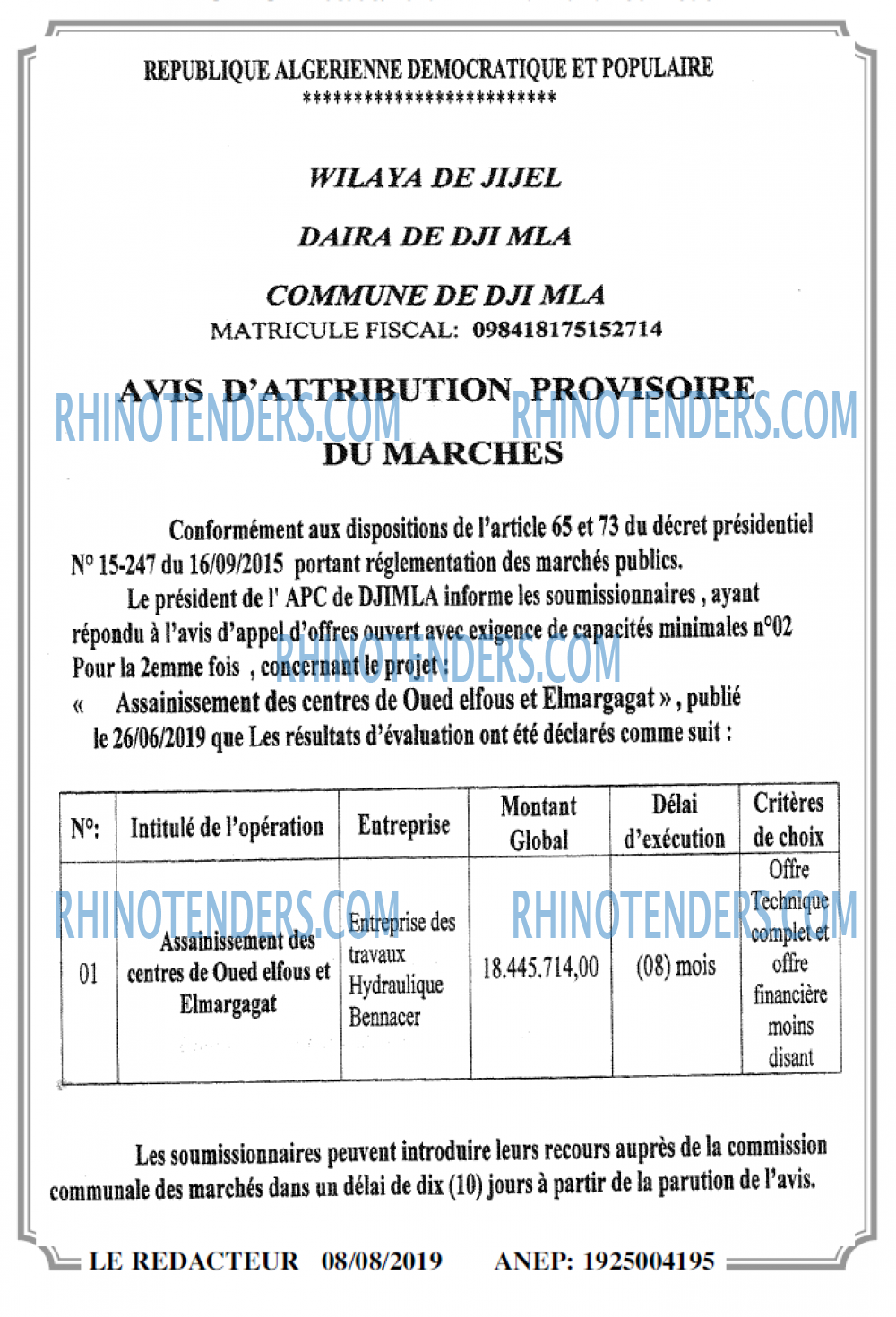 LE REDACTEUR