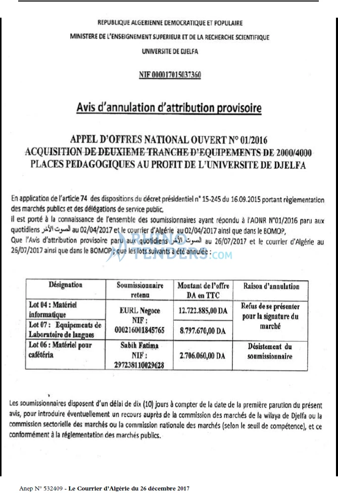 Le Courrier d'Algerie
