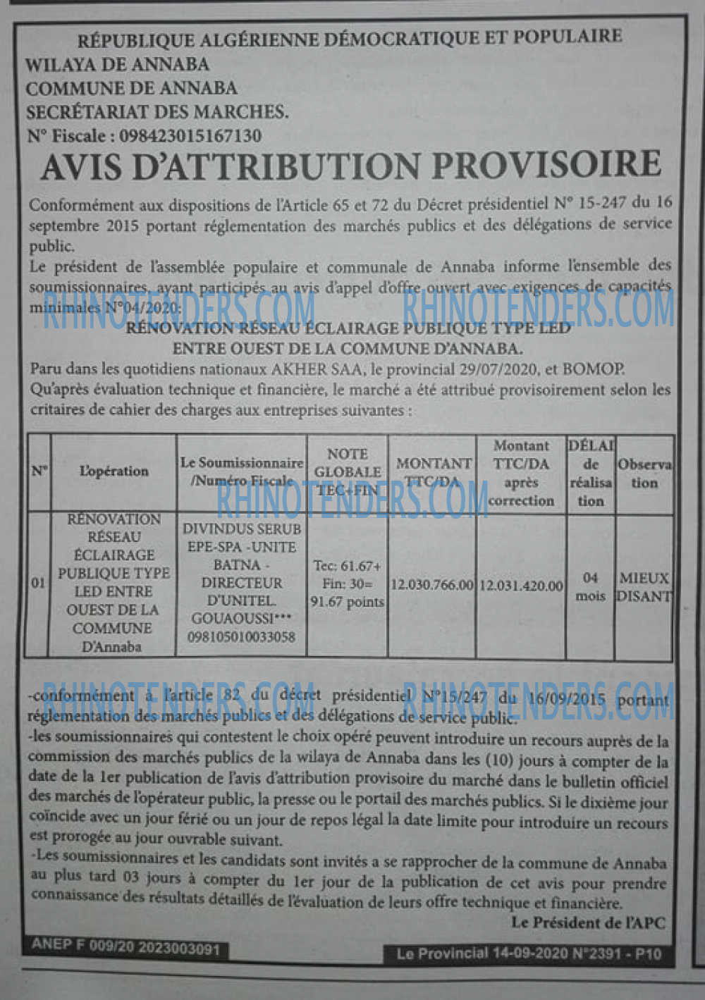 LE PROVINCIAL