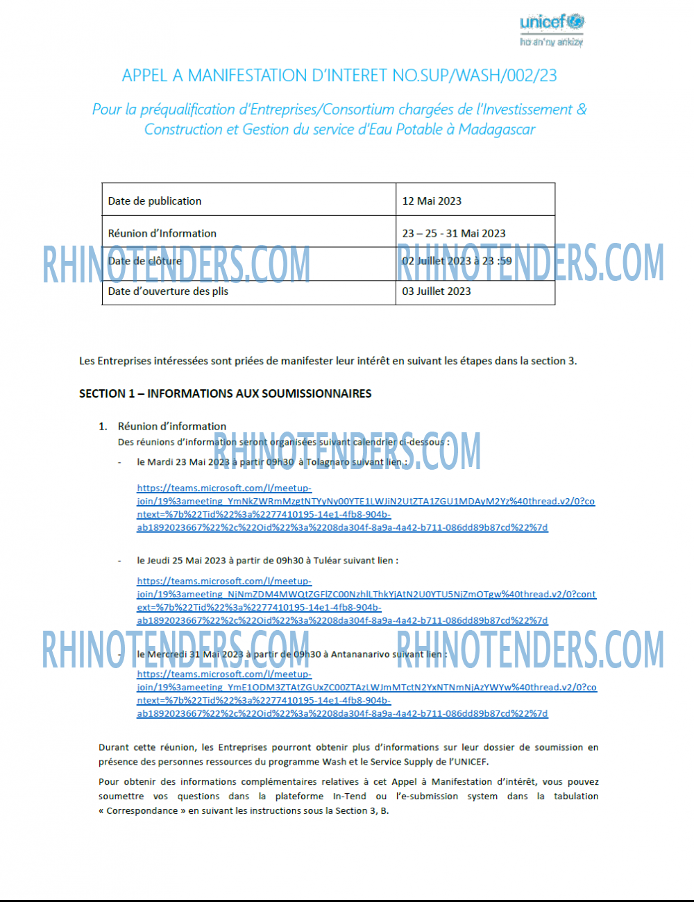 Rhinotenders