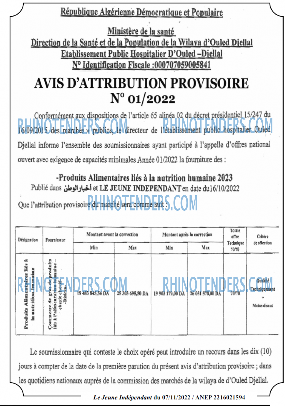Le jeune indépendant