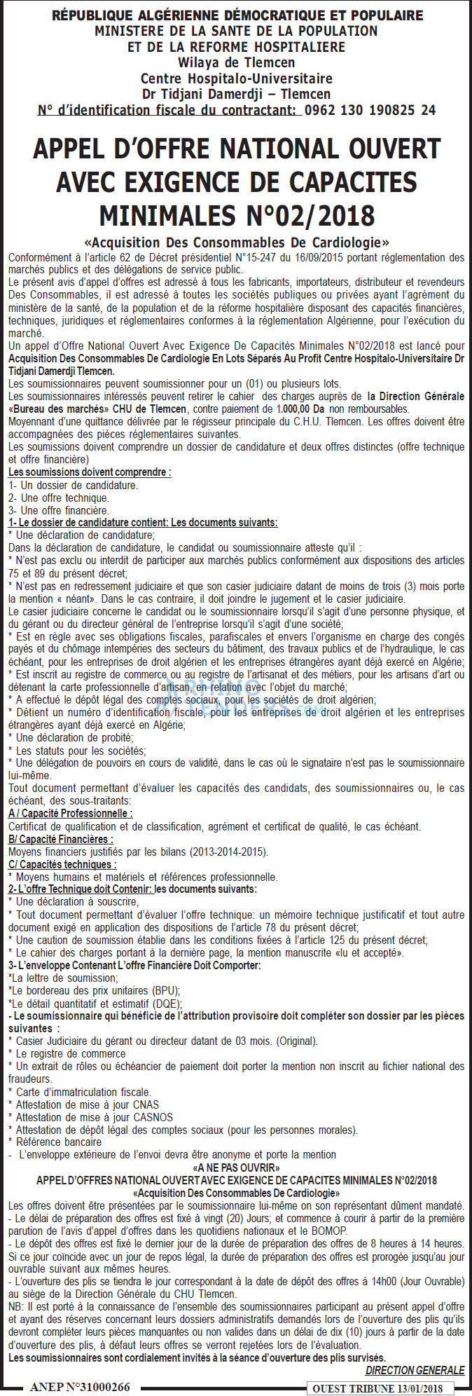 ouest TRIBUNE