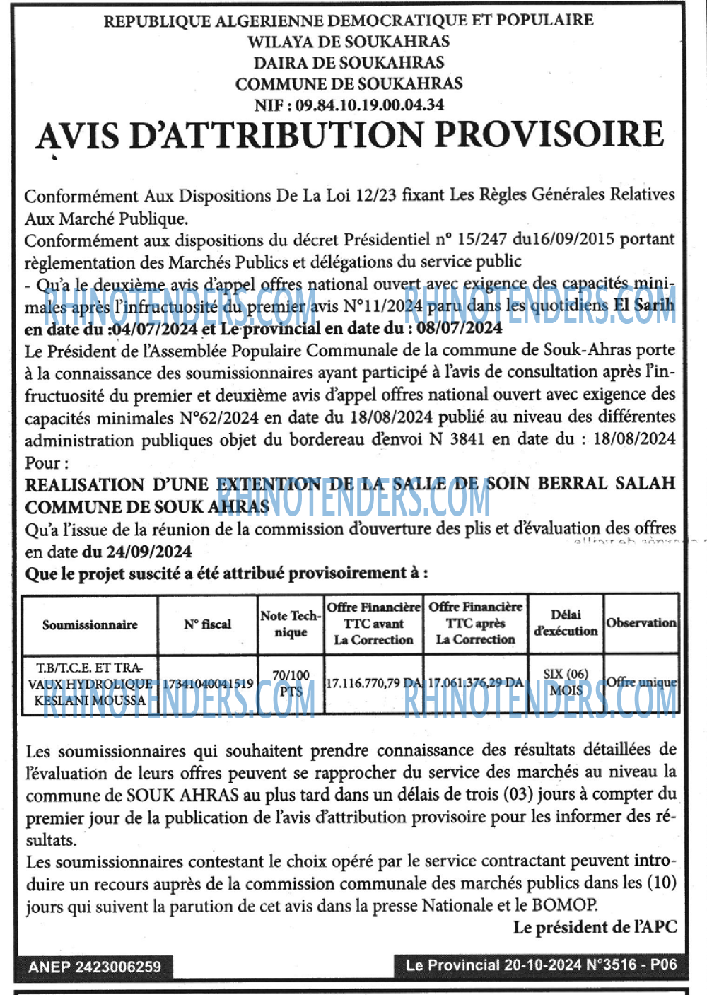 LE PROVINCIAL