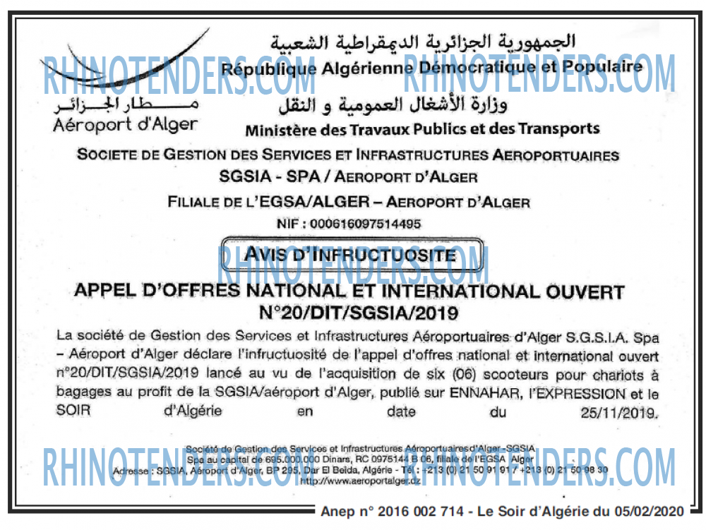 LE SOIR D'ALGERIE