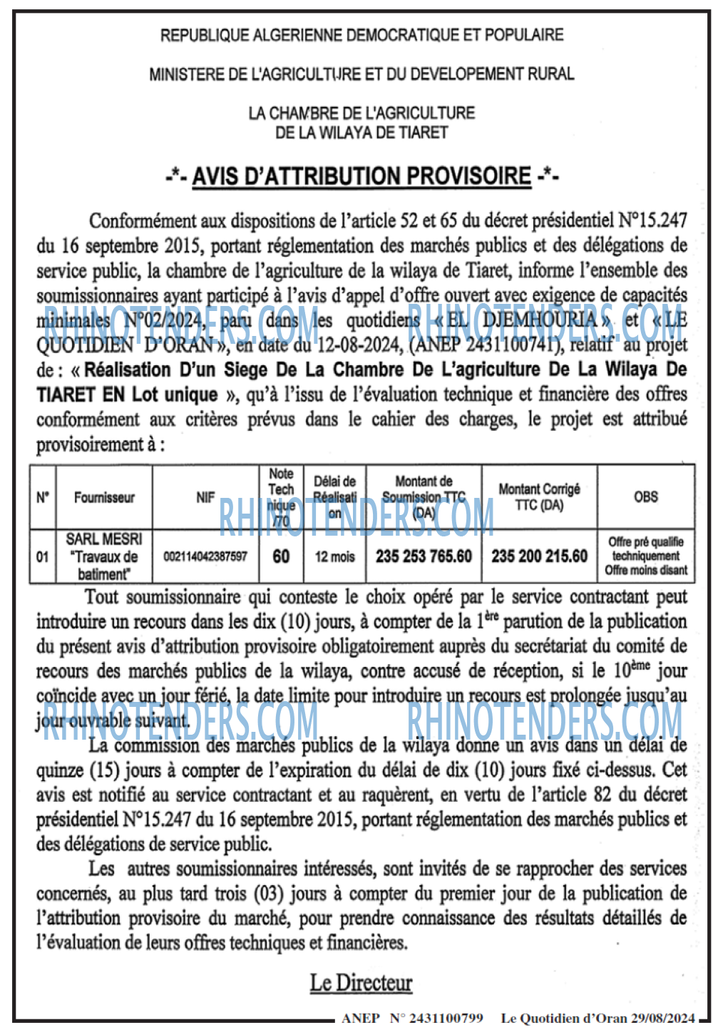 Le Quotidien d'Oran