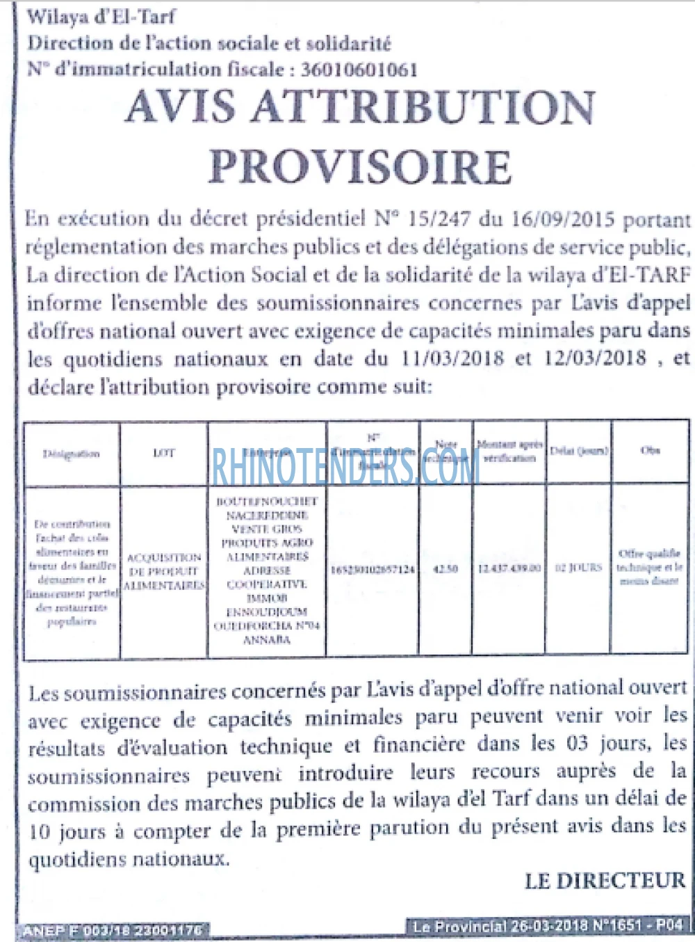 LE PROVINCIAL