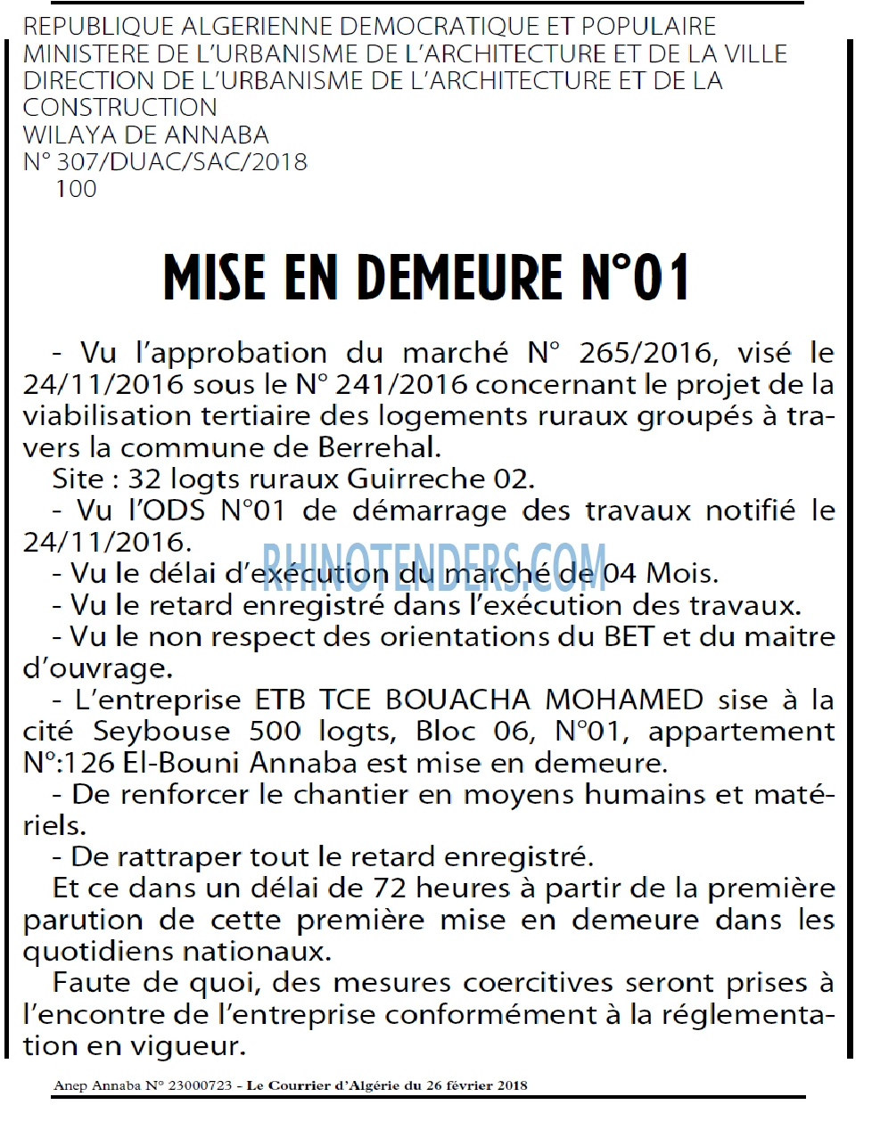 Le Courrier d'Algerie