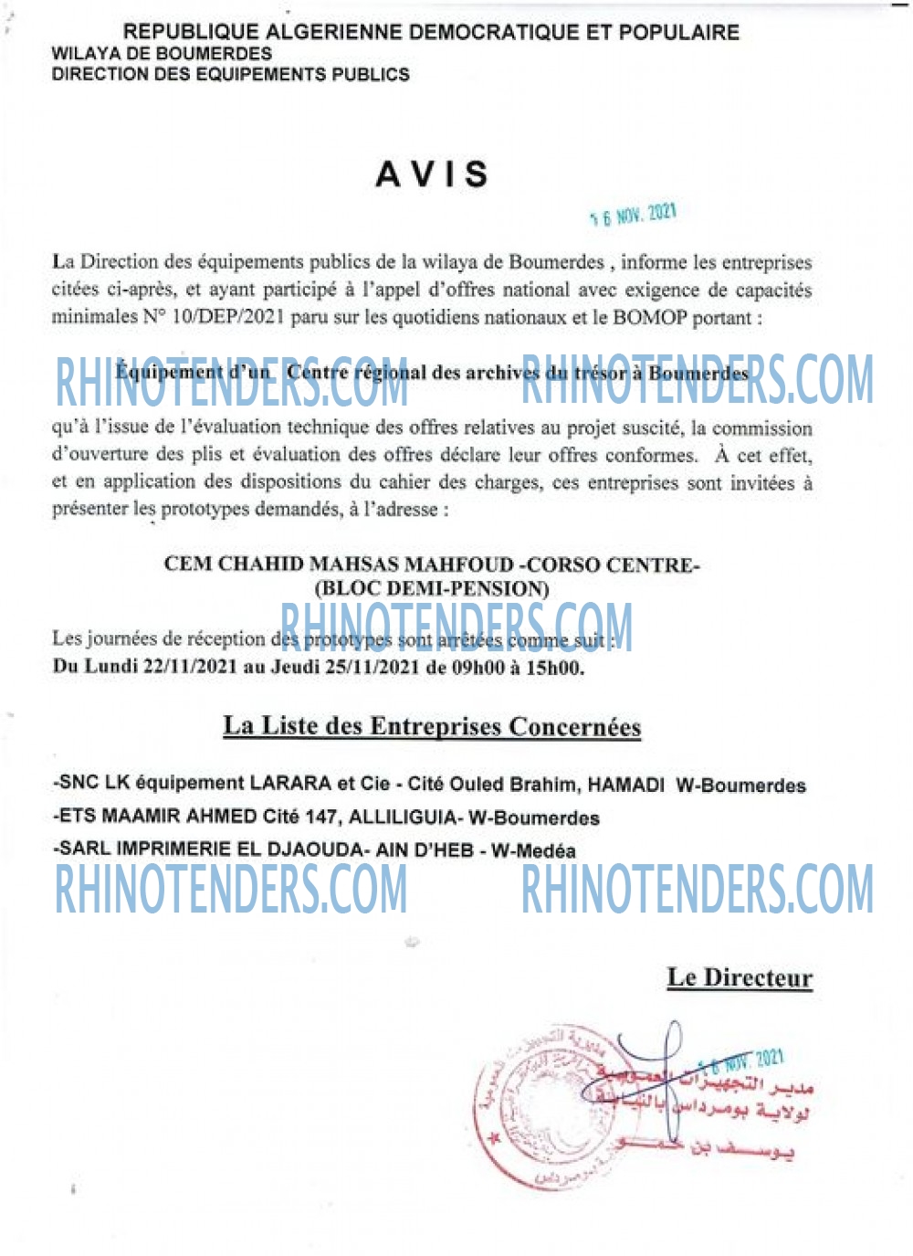 Rhinotenders