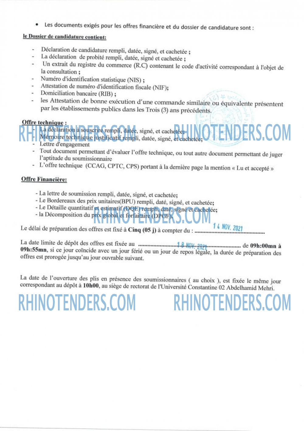 Rhinotenders