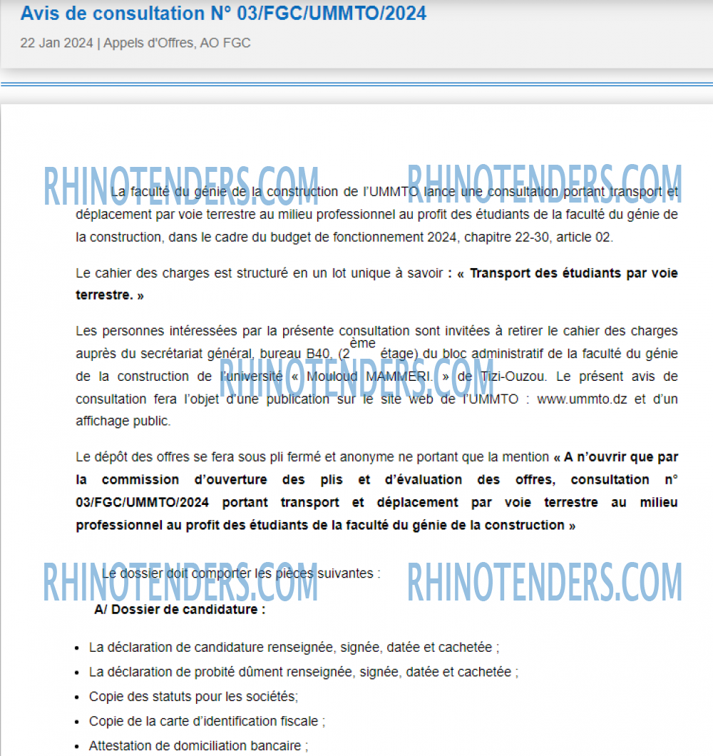 Rhinotenders