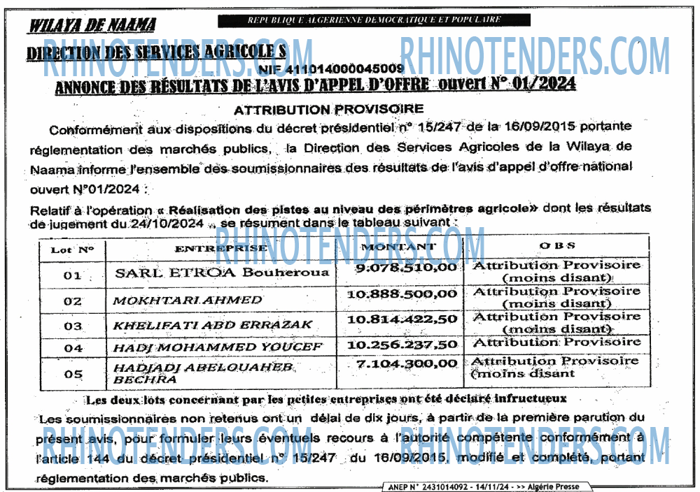 ALGERIE PRESSE