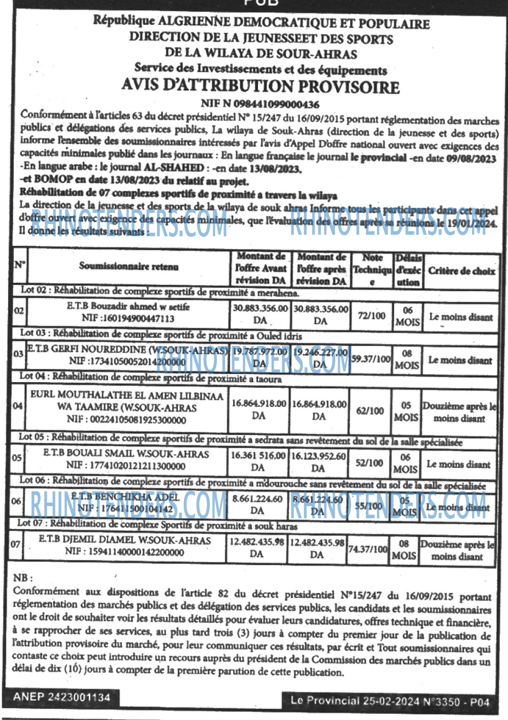 LE PROVINCIAL