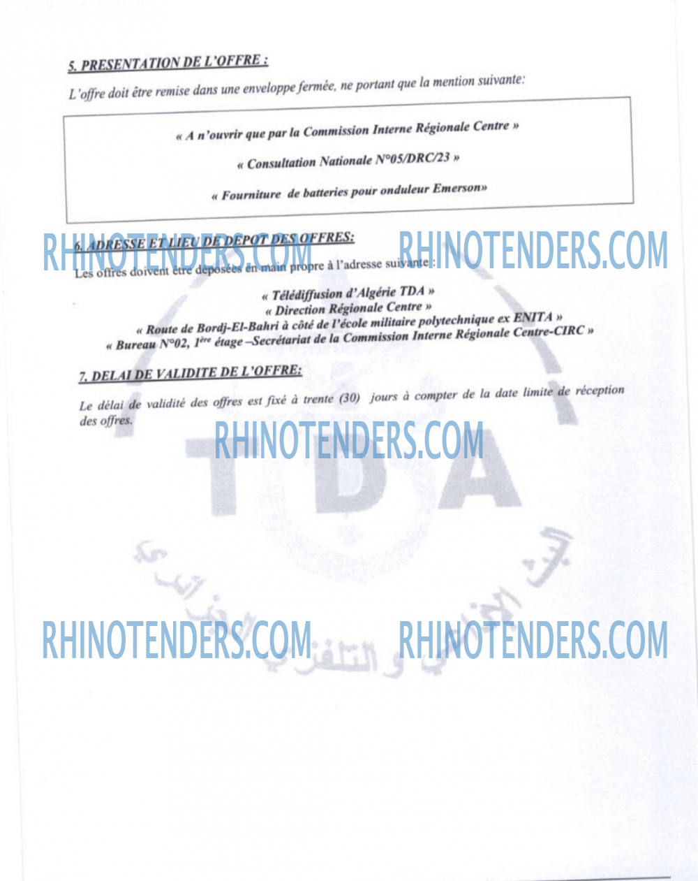 Rhinotenders