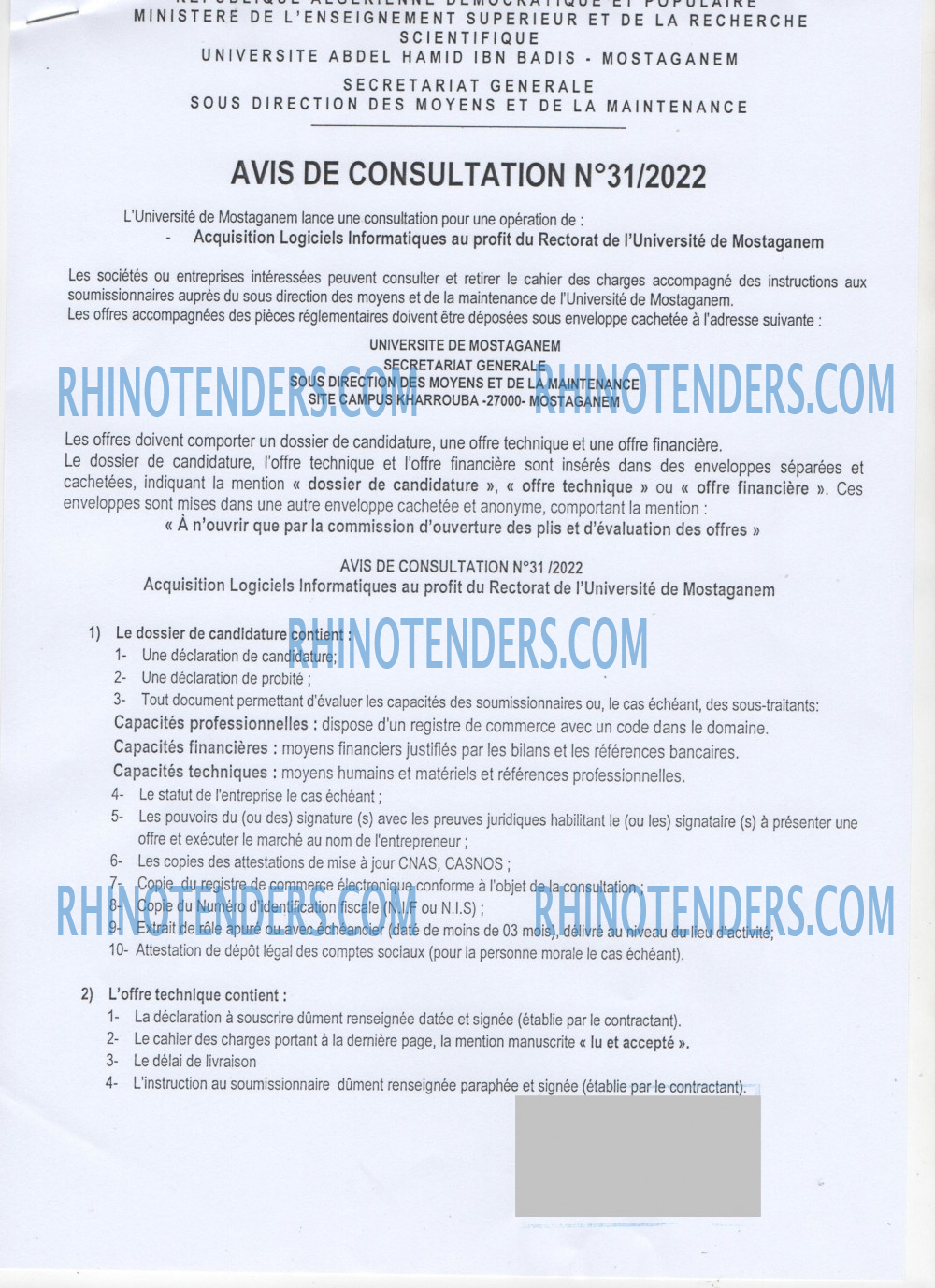 Rhinotenders