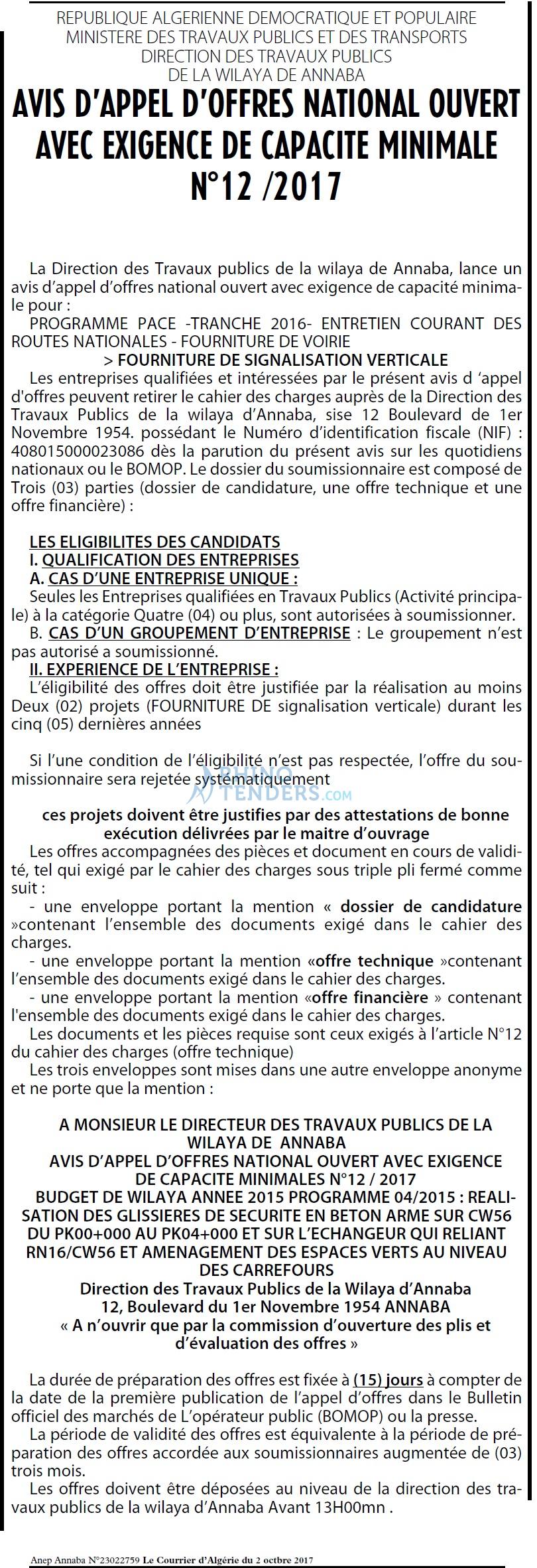 Le Courrier d'Algerie
