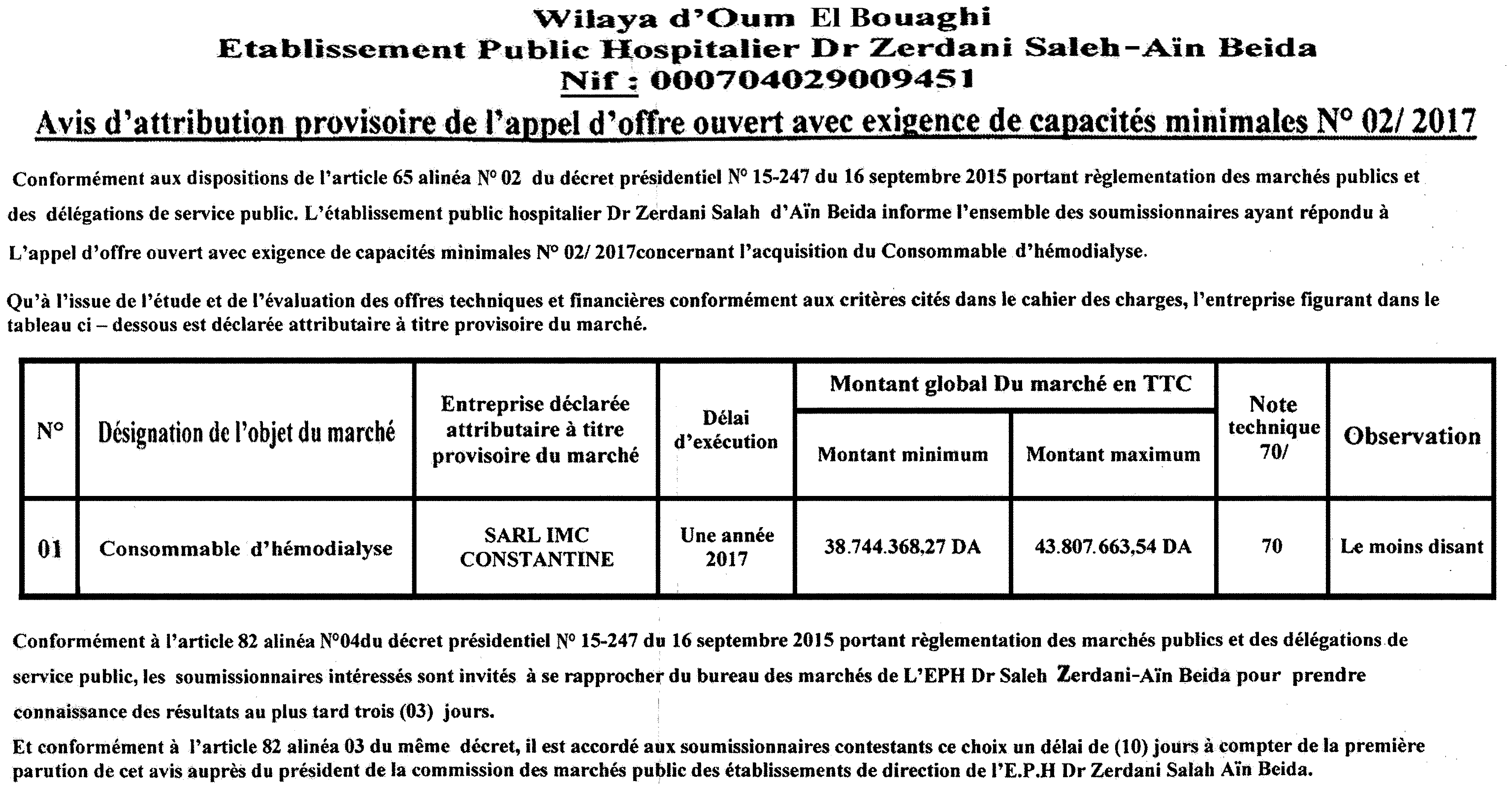 L'ECHO D'ALGERIE