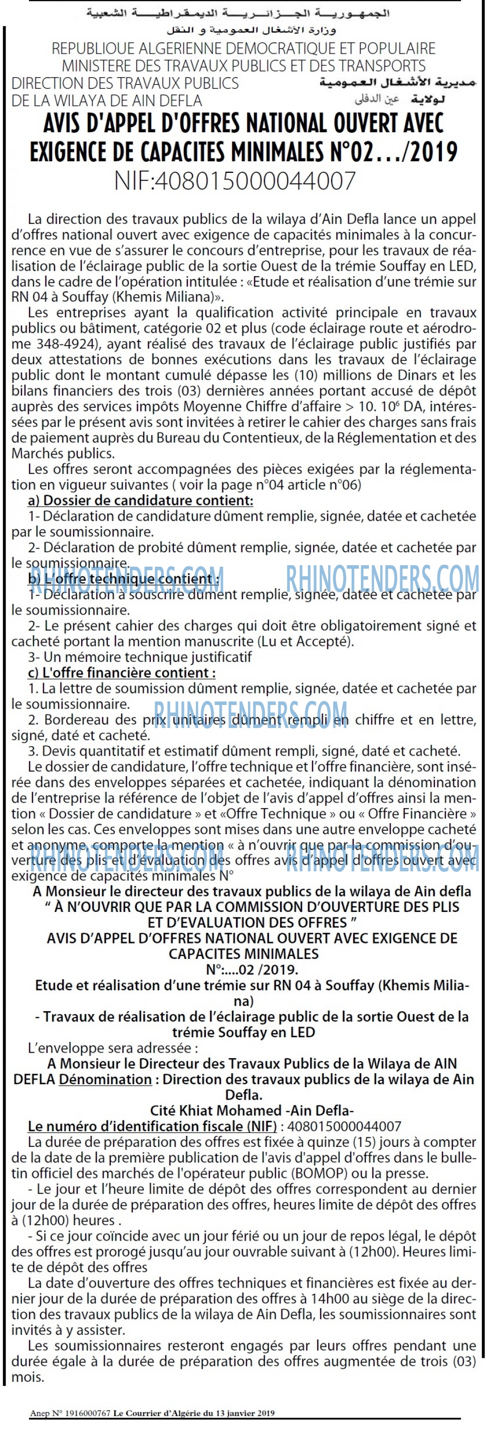 Le Courrier d'Algerie