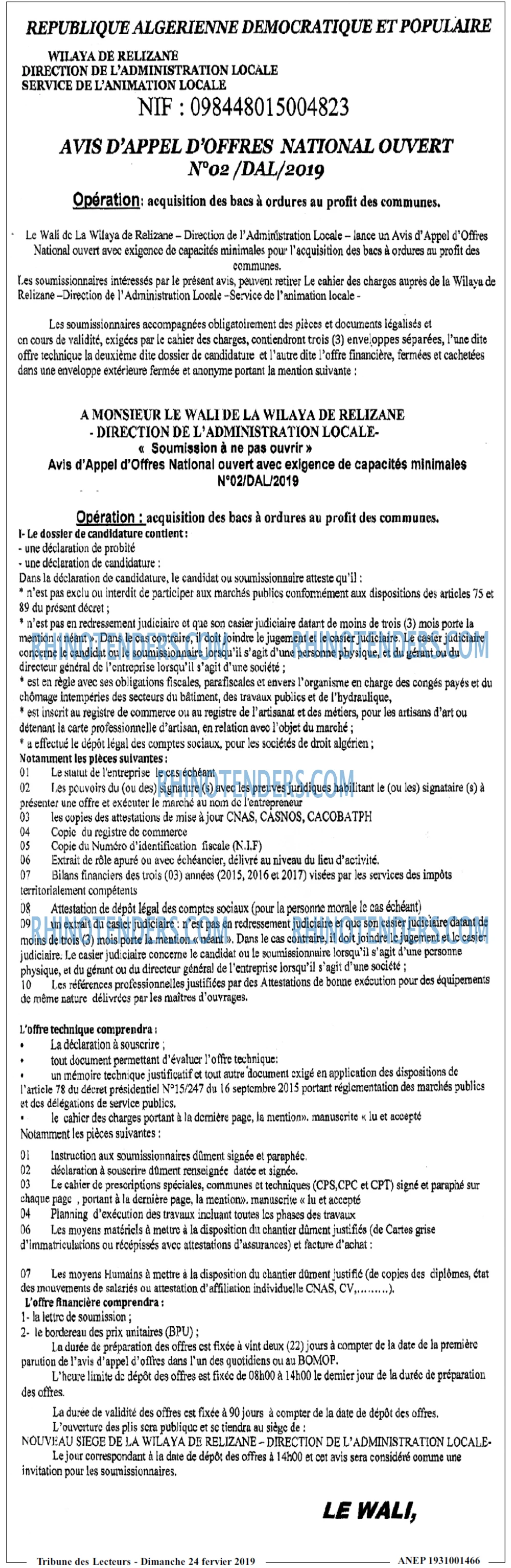 TRIBUNE DES LECTEURS