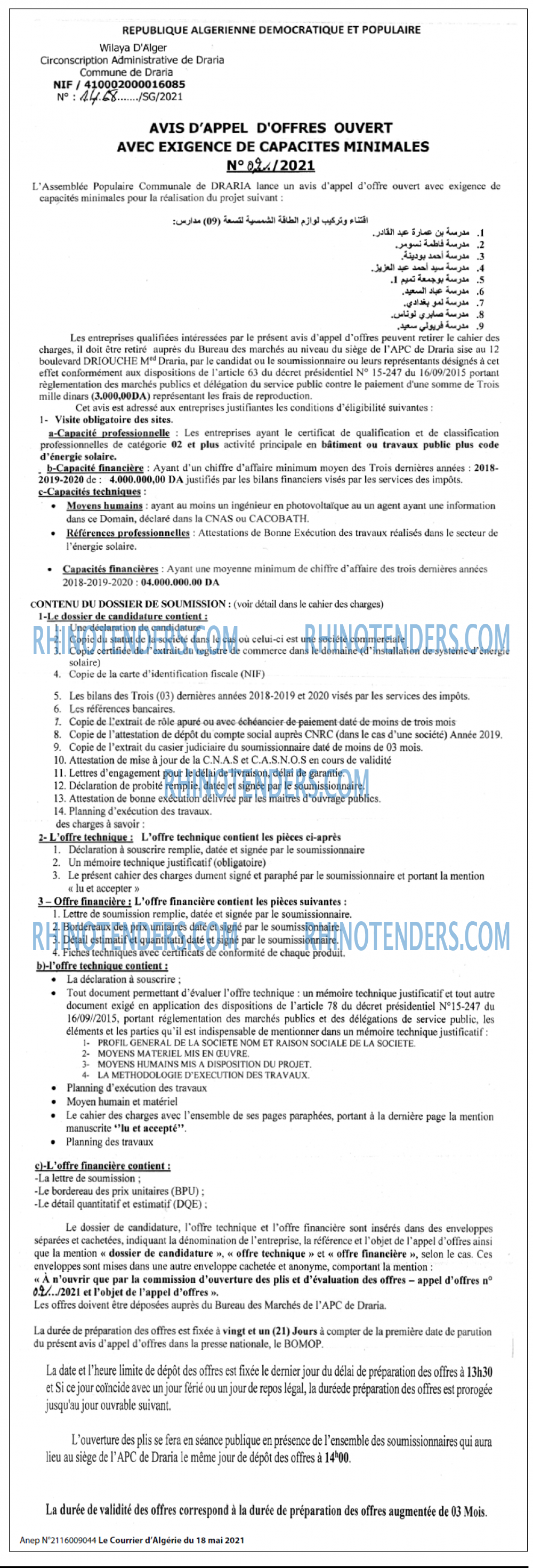 Le Courrier d'Algerie