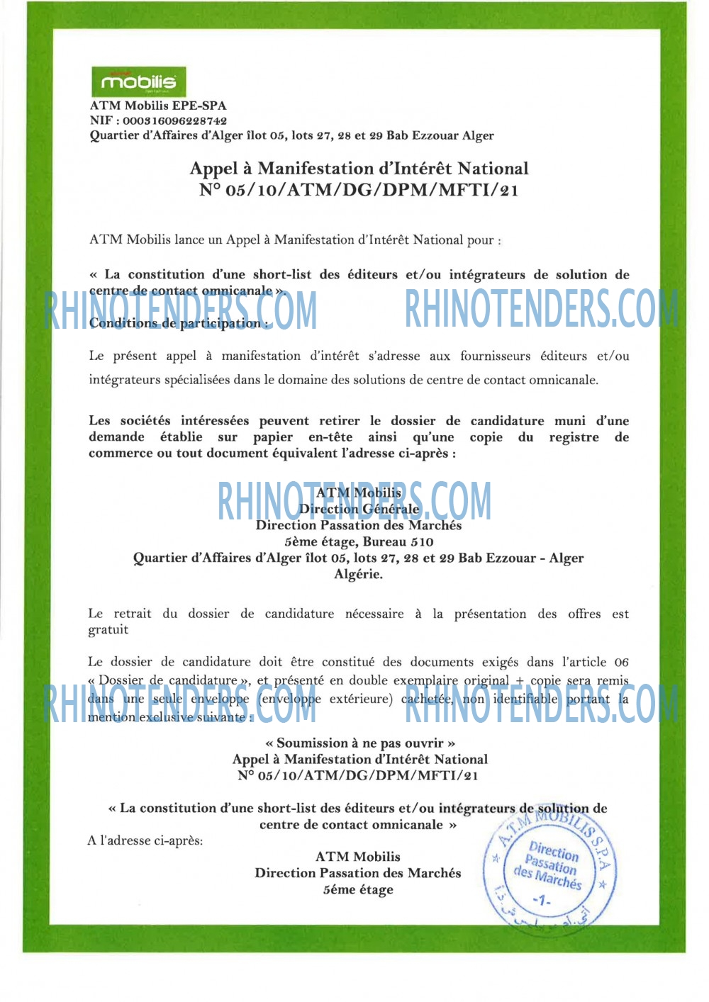 Rhinotenders
