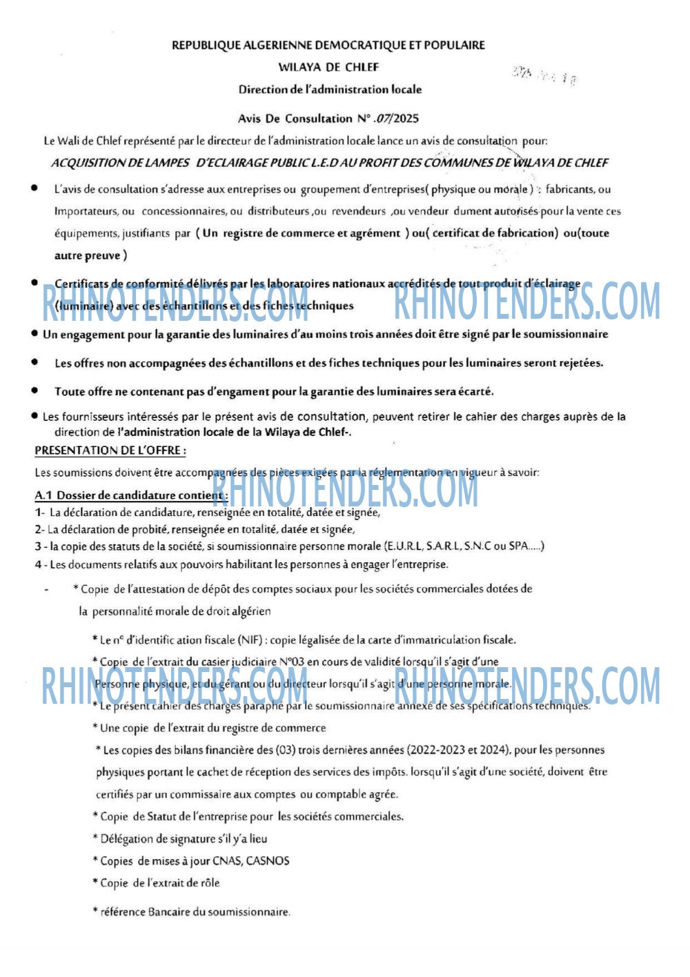 Rhinotenders
