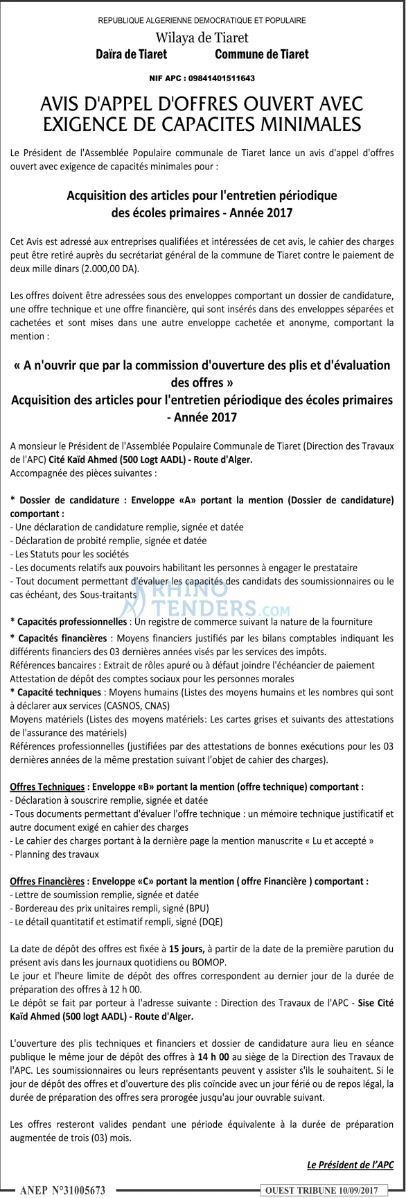 ouest TRIBUNE
