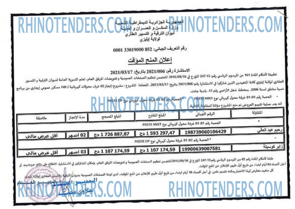 Rhinotenders