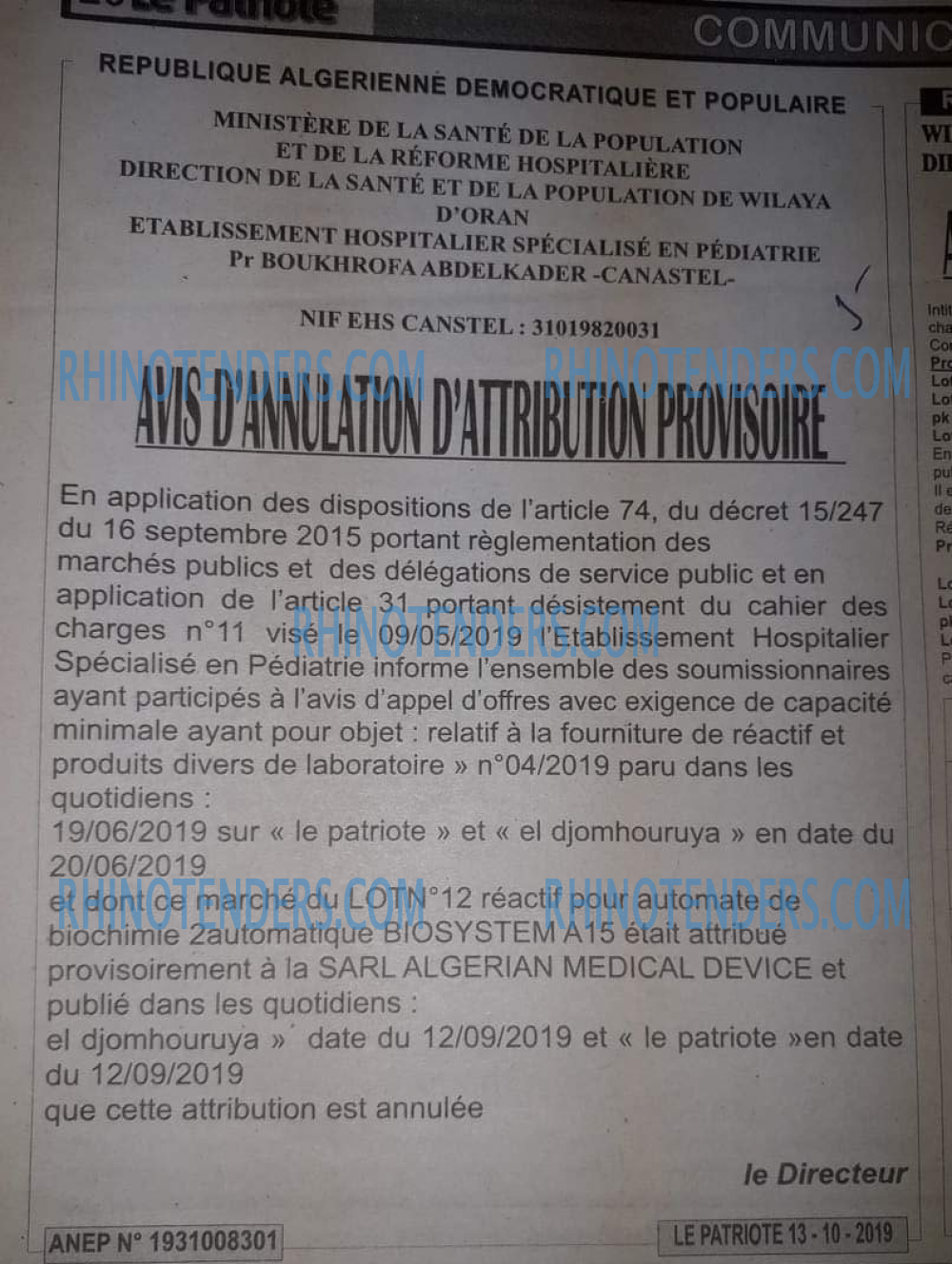 LE PATRIOTE