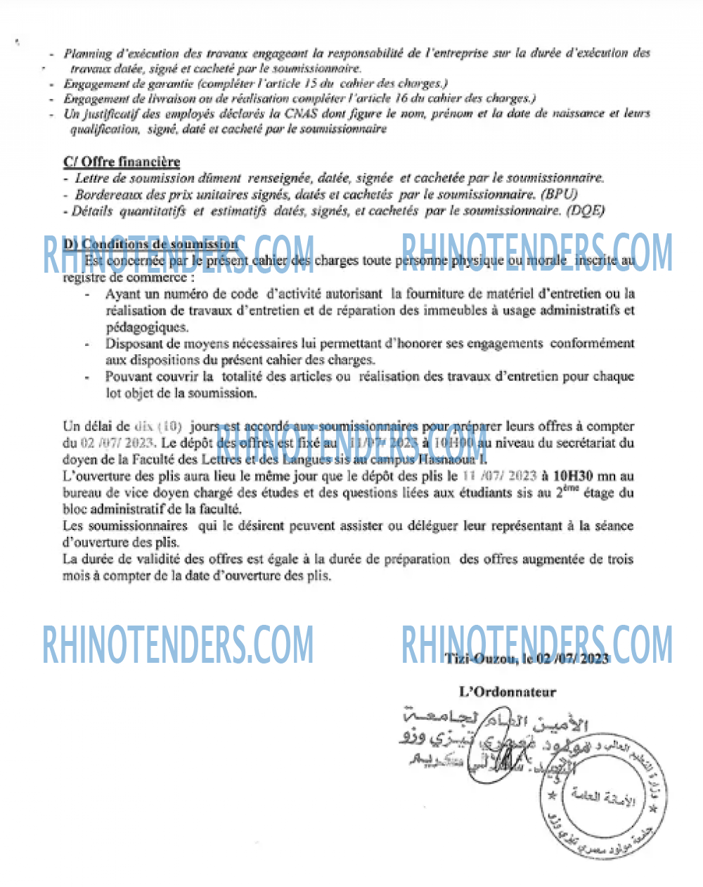 Rhinotenders