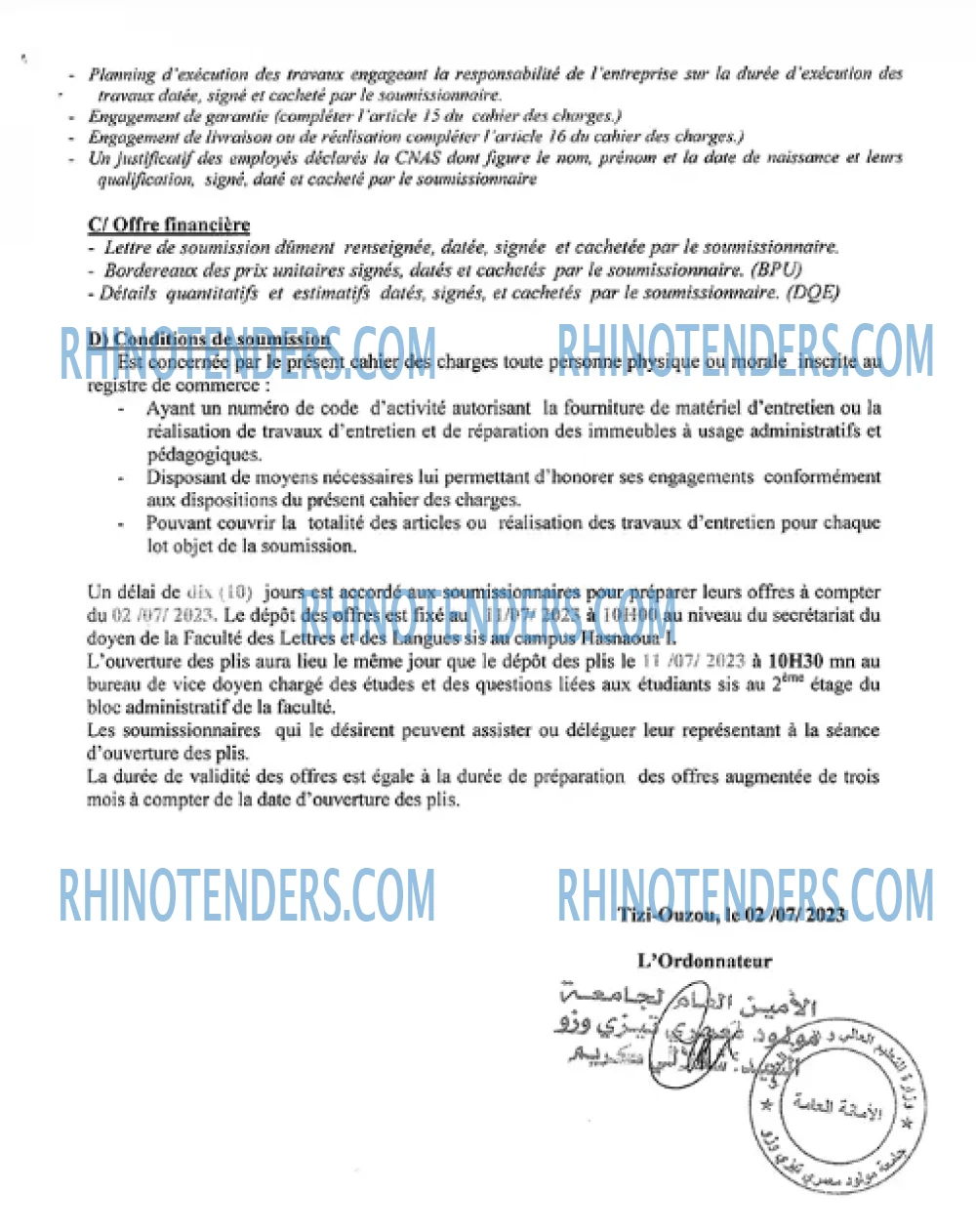 Rhinotenders