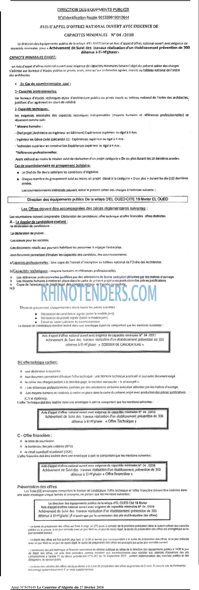 Le Courrier d'Algerie