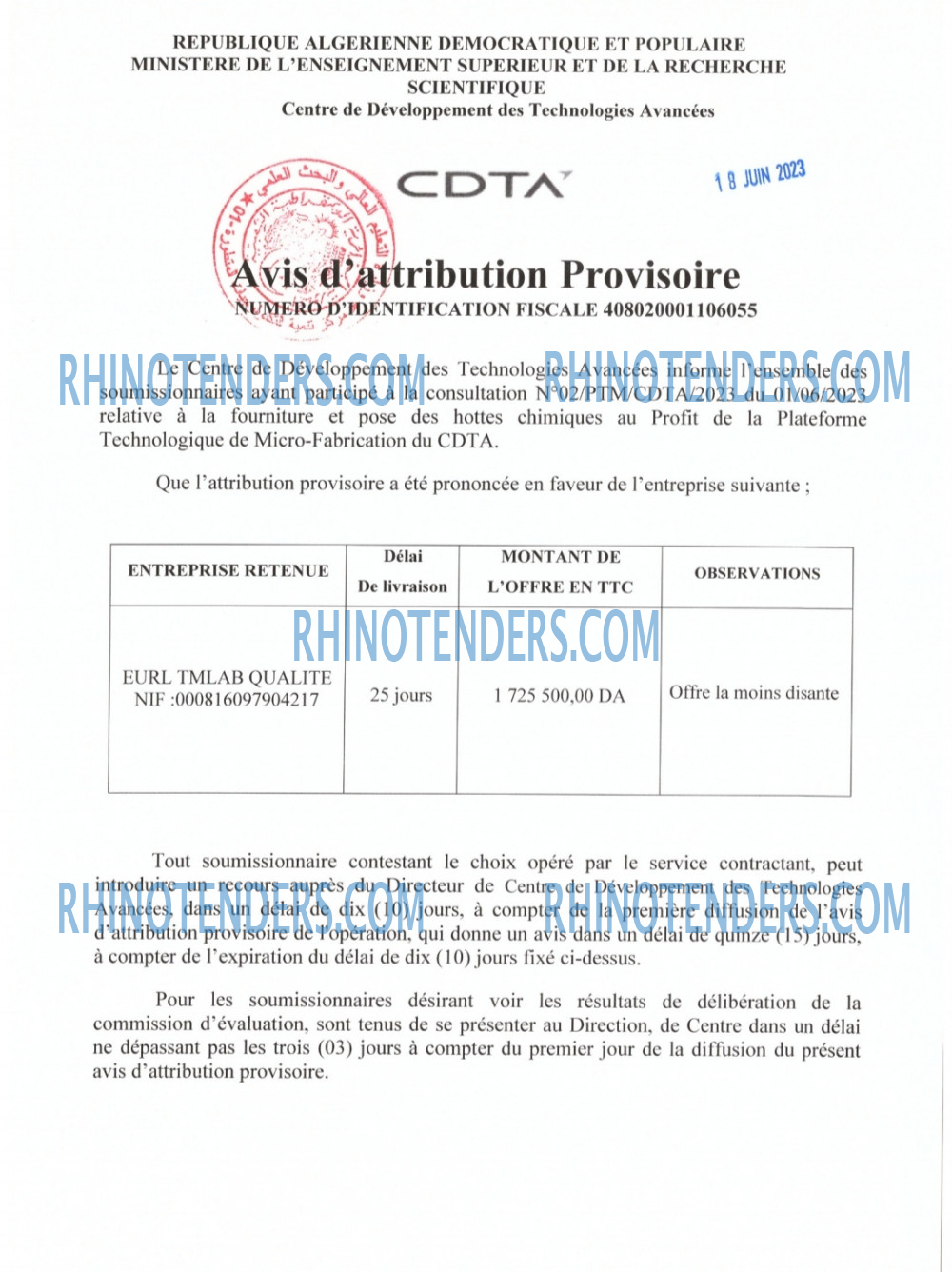 Rhinotenders