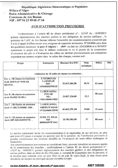 Le Jour d'Algérie