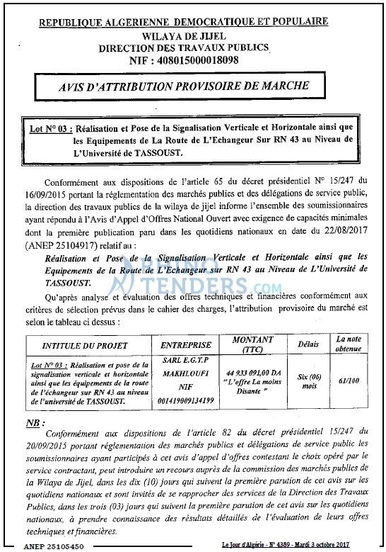 Le Jour d'Algérie
