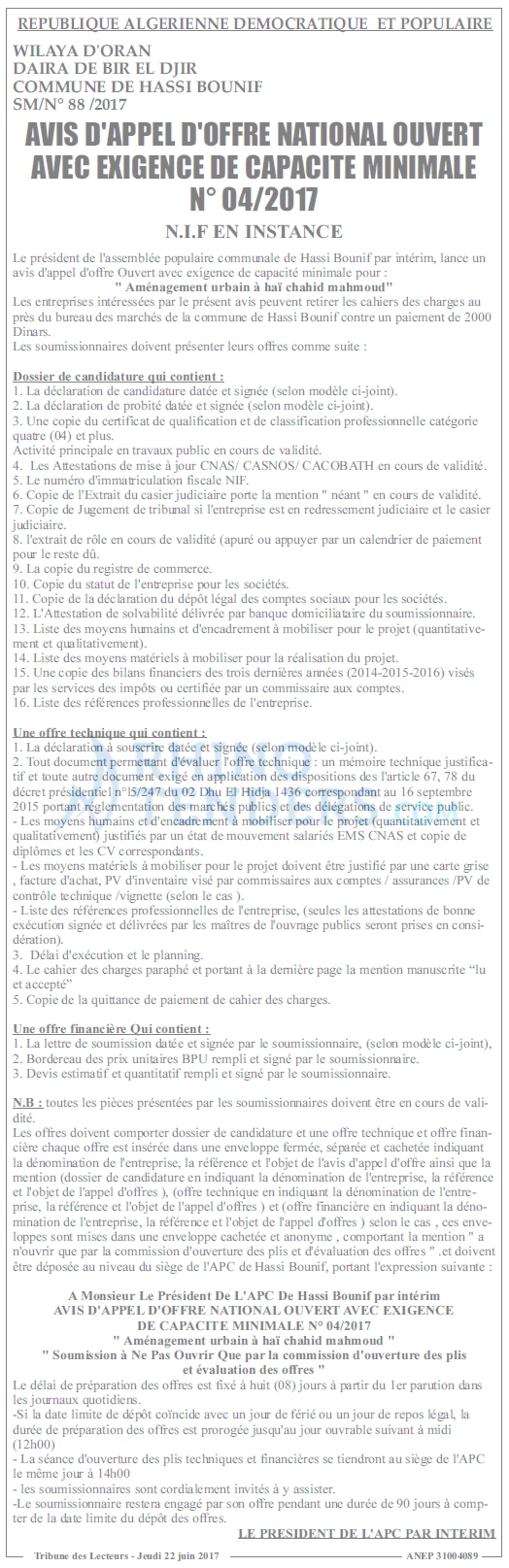 TRIBUNE DES LECTEURS