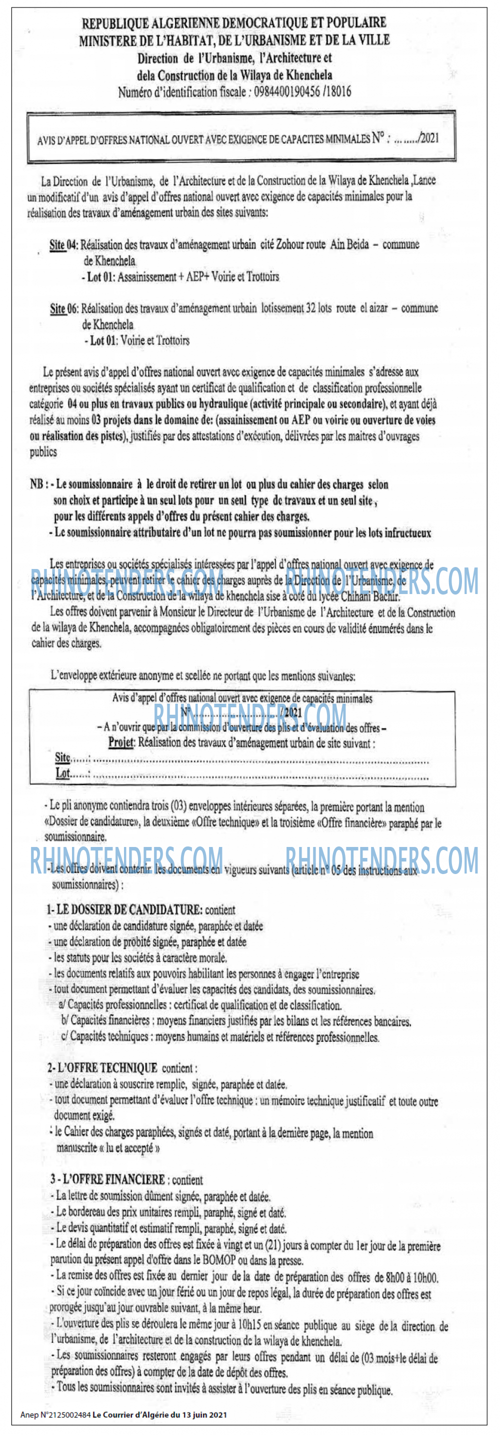 Le Courrier d'Algerie