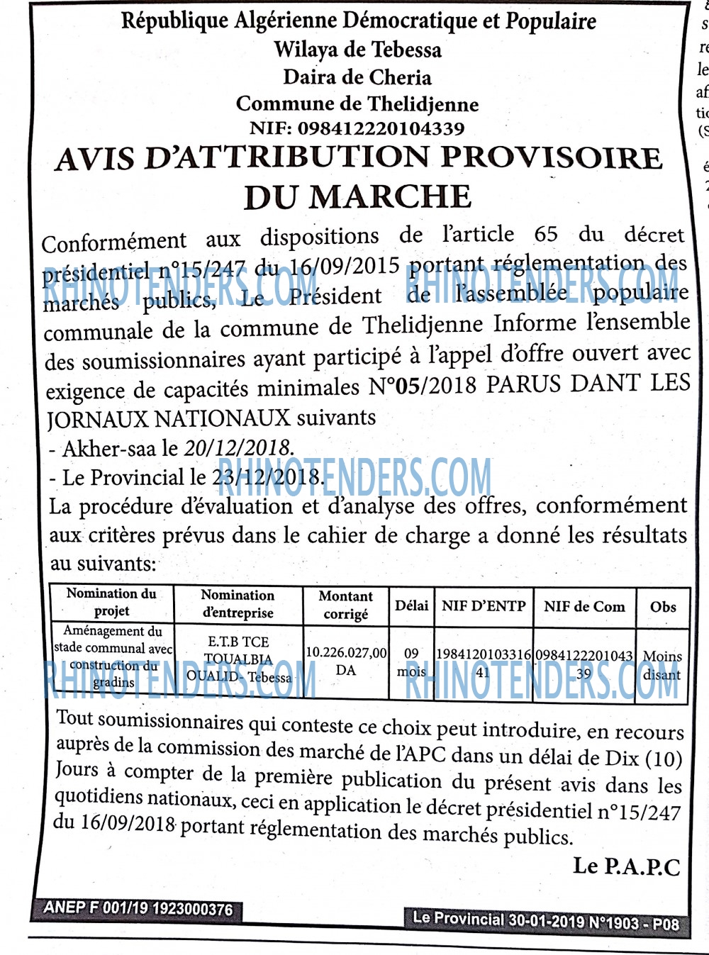 LE PROVINCIAL