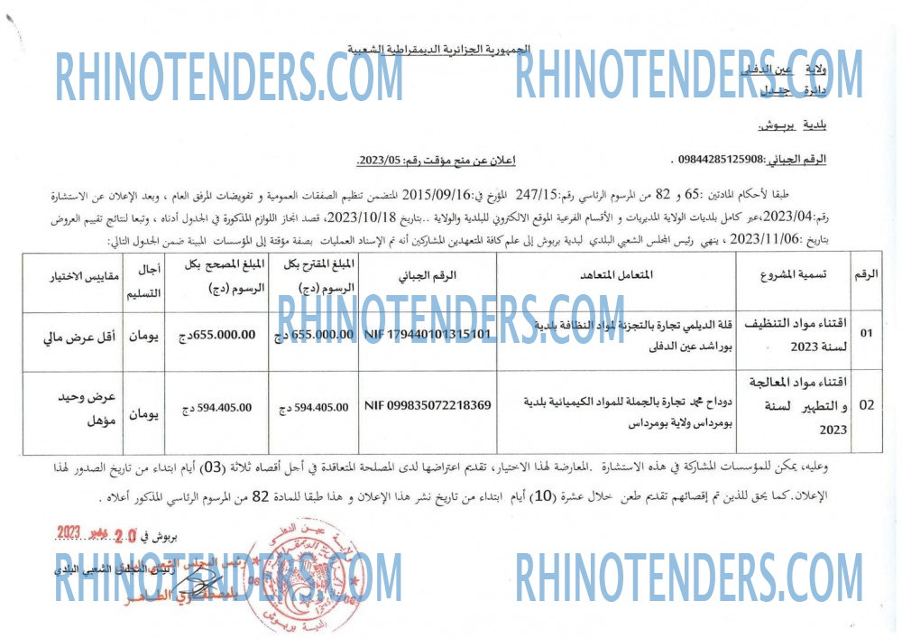 Rhinotenders