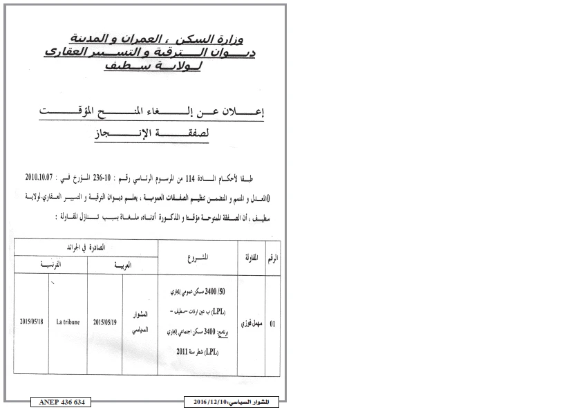 المشوار السياسي