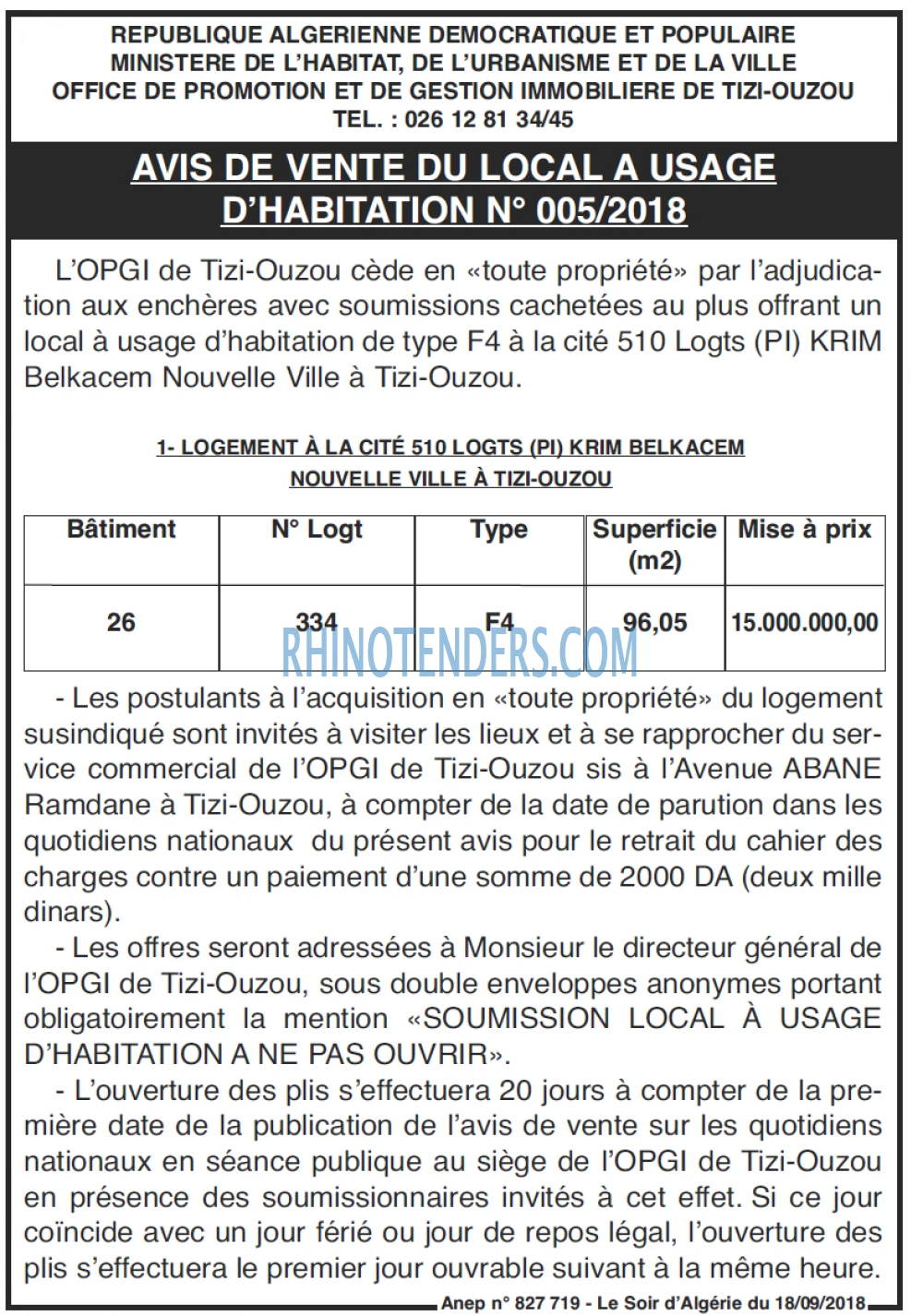 LE SOIR D'ALGERIE