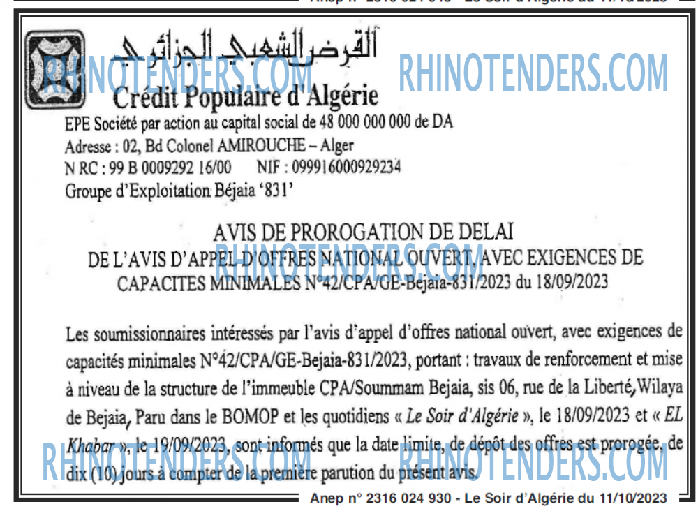 LE SOIR D'ALGERIE